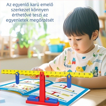 Piggy Meng oktatási társasjáték: matematikai egyensúly-puzzle 4–6 éves gyerekeknek, családi interakció