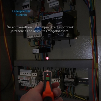 Közvetlen érintkezés nélküli intelligens feszültségmérő T100/T-02A, elektroprobe, Márka: RICHMETERS, Engedélyezett magánmárka