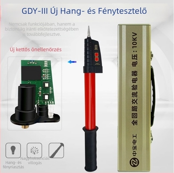 Zhongbao GDY-III magasfeszültség mérő toll, 10–220 kV, teljes áramkörhöz, villanyszerelőknek