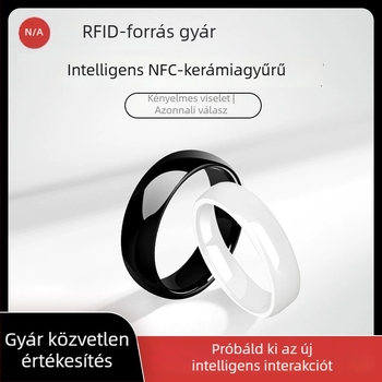 NFC kerámia gyűrű személyre szabással, lézergravírozással, több stílus