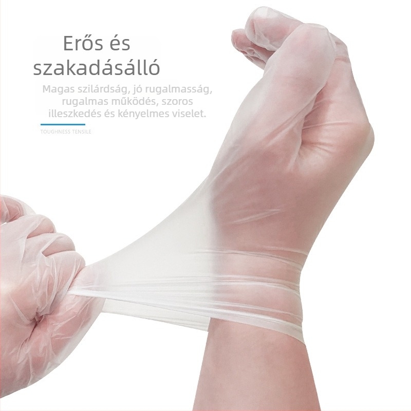 Intco egyszer használatos PVC kesztyűk, kihúzható típus, 100 db/csomag, általános felhasználásra