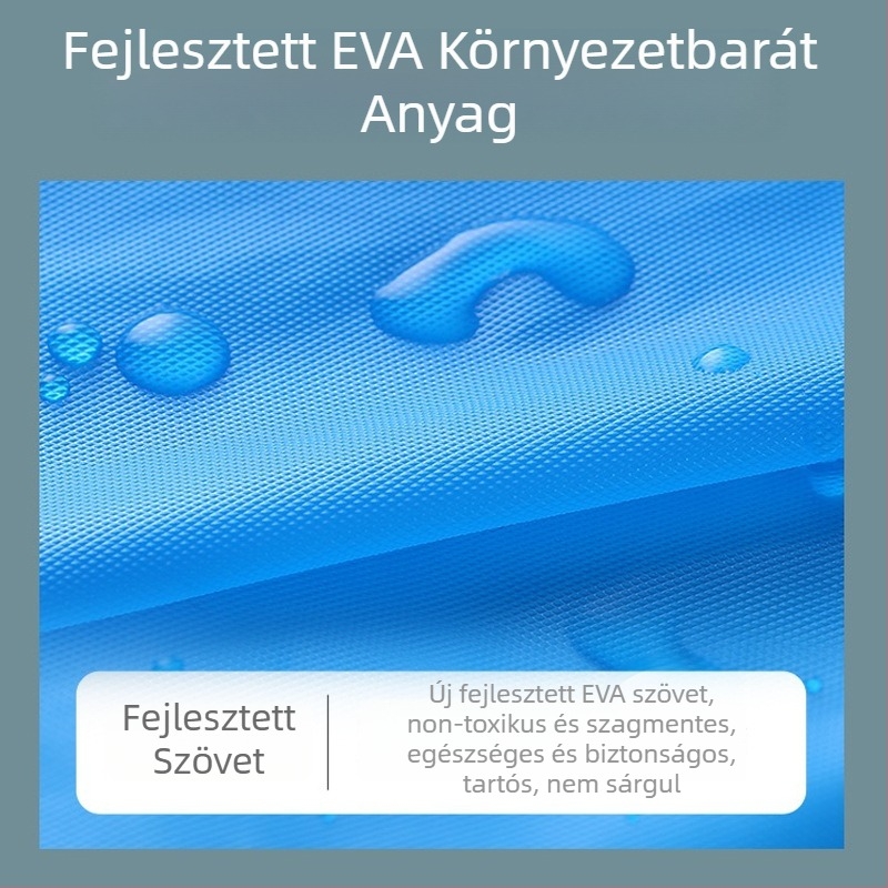 Esőkabát EVA anyagból, vastag kialakítás, vízálló PVC ragasztó réteg, túrázáshoz