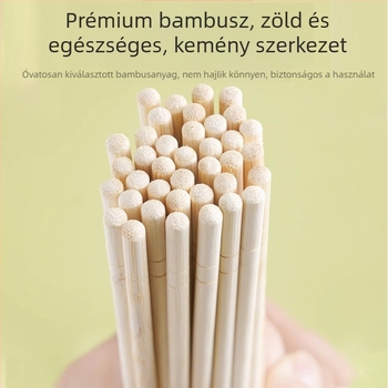 Bambusz evőpálcikák egyszer használatosak, egyenként csomagolva felnőtteknek, új kínai stílus