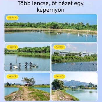 Napelemes kültéri kamera, 1080p éjszakai látás, 6 mm objektív, 30 m feletti hatótávolság, a csomag része a napelem