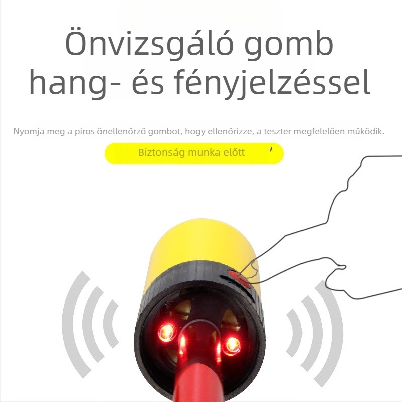 Magasfeszültségű akusztiko-optikus elektroszkóp villanyszerelőknek