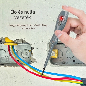 Elektrikusok számára készült nagy nyomatékú, színes LED-es mérő toll intelligens érzékeléssel a megszakított vezetékek észlelésére