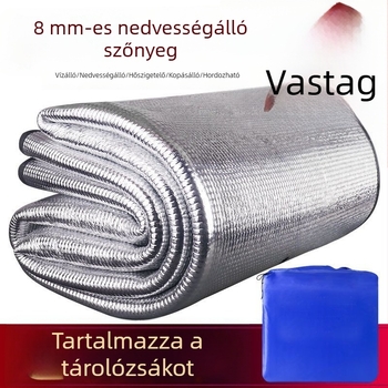 Alumíniumfóliás nedvességálló kemping matrac, kültéri használatra, 2–4 fő