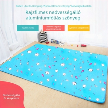 Alumíniumfóliás nedvességálló kemping matrac, kültéri használatra, 2–4 fő
