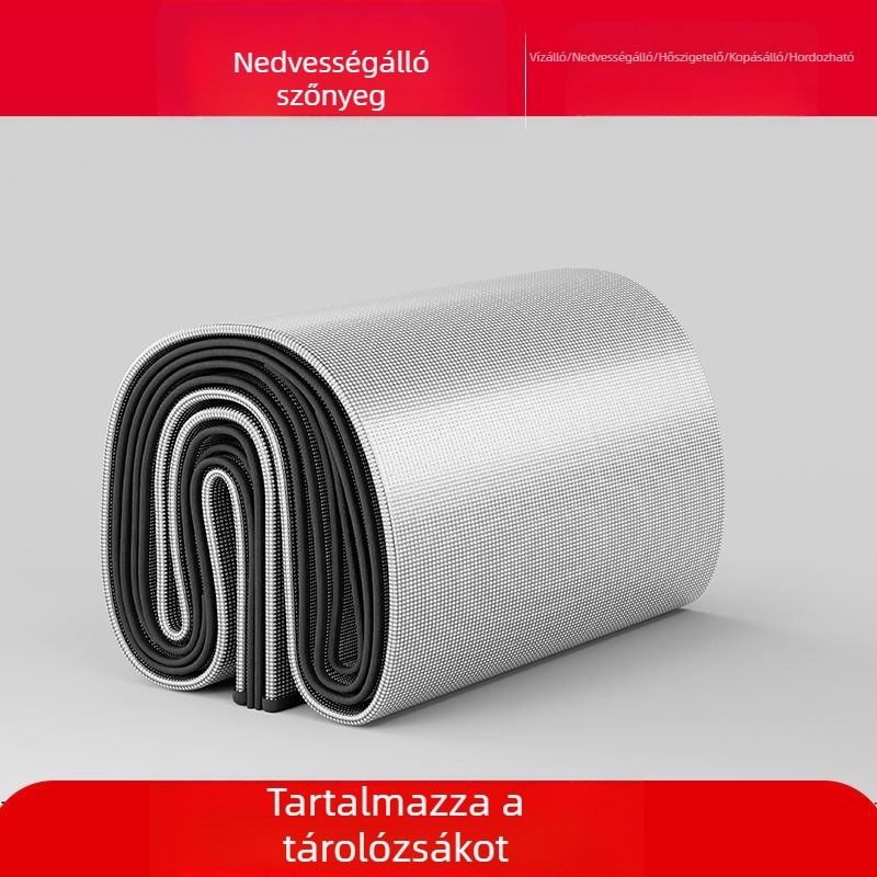 Alumíniumfóliás nedvességálló kemping matrac, kültéri használatra, 2–4 fő