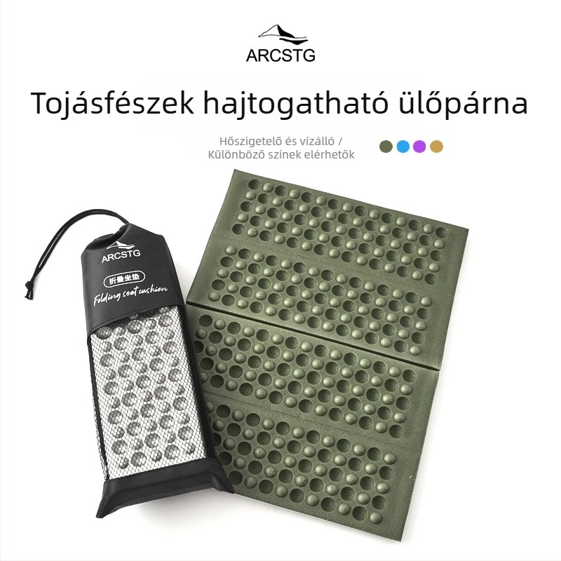 ARCSTG Kültéri hajtogatható EVA habmatrac alumíniumfóliával és Egg Nest szövetével, AZ-01, 1–2 személyre, csúszásmentes és vízálló