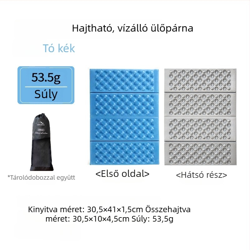 ARCSTG Kültéri hajtogatható EVA habmatrac alumíniumfóliával és Egg Nest szövetével, AZ-01, 1–2 személyre, csúszásmentes és vízálló