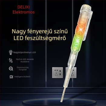 Delixi feszültségmérő toll intelligens érzékeléssel, folytonossági vizsgálat, háztartási és kereskedelmi használatra