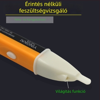 Yingkai 1CA-D érintés nélküli feszültségdetektor toll LED világítással és akkumulátor-tesztelő