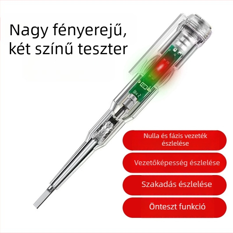 Többfunkciós elektromos tesztelő toll intelligens indukcióval és nagy láthatóságú fényjelzővel