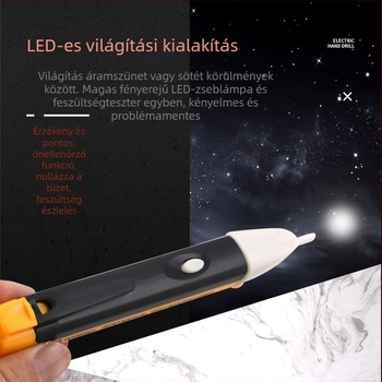 Érintés nélküli feszültségmérő toll otthoni vezetékekhez