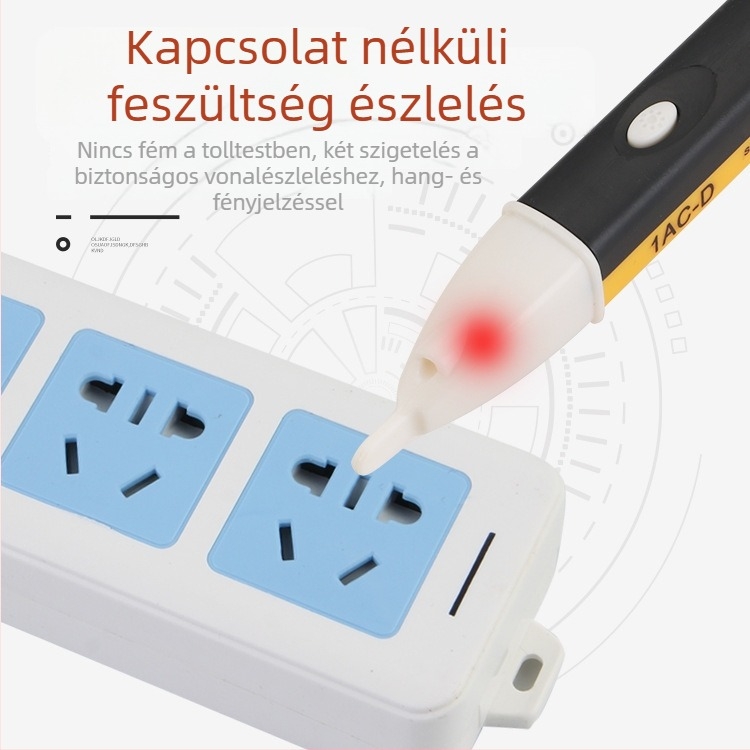 Érintés nélküli feszültségmérő toll otthoni vezetékekhez