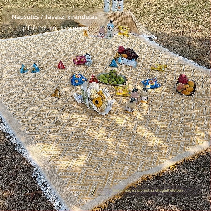 Kemping Piknik matrac – pamut, nedvességálló, vastagított, 1-2 személy számára
