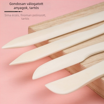 Tehéncsontból készült késkészlet bőrvarráshoz, DIY eszközök, levélnyitó, él eltávolító, modern stílus — ZA márka, csomagolás 10