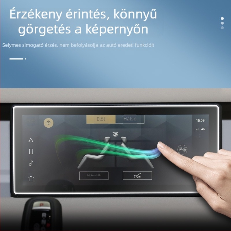 Defender központi kijelzővédő – edzett üveg, hőmérsékletállóság, központi vezérlő pozíció