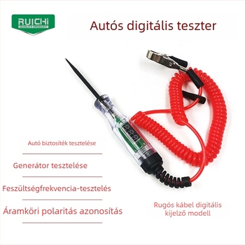 Autóvillamossági áramkör teszter tollal, 3V-70V