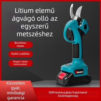 Shenyi metszőolló – újratölthető lítium akkumulátor, 21V, ütésfunkció, ágakhoz
