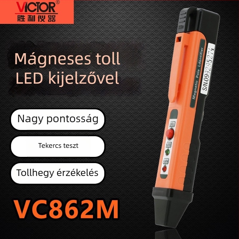 Victor VC862M mágneses pólus toll – polaritás detektor