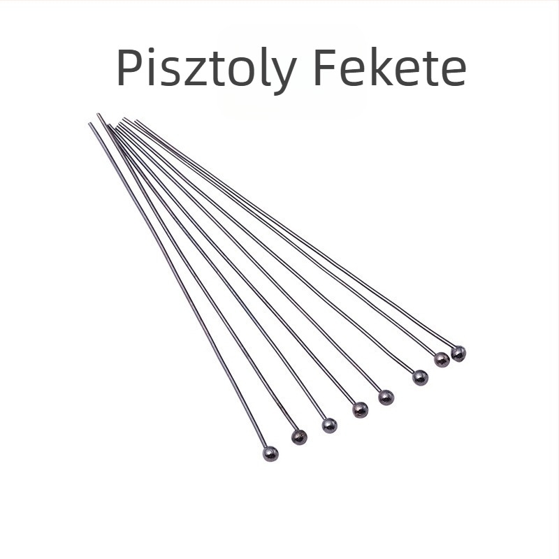 1000 darab kézzel készített réz golyófejű gyöngypin, kerek fejű, ékszerkészítéshez, DIY medálokhoz és díszítéshez