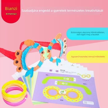 3D nyomtató toll - alacsony hőmérsékleten biztonságos, DIY, multifunkcionális művészet és oktatás eszköz, 7-14 éves serdülőkre (5V1A, ABS)