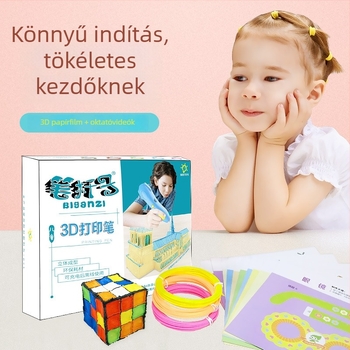3D nyomtató toll - alacsony hőmérsékleten biztonságos, DIY, multifunkcionális művészet és oktatás eszköz, 7-14 éves serdülőkre (5V1A, ABS)