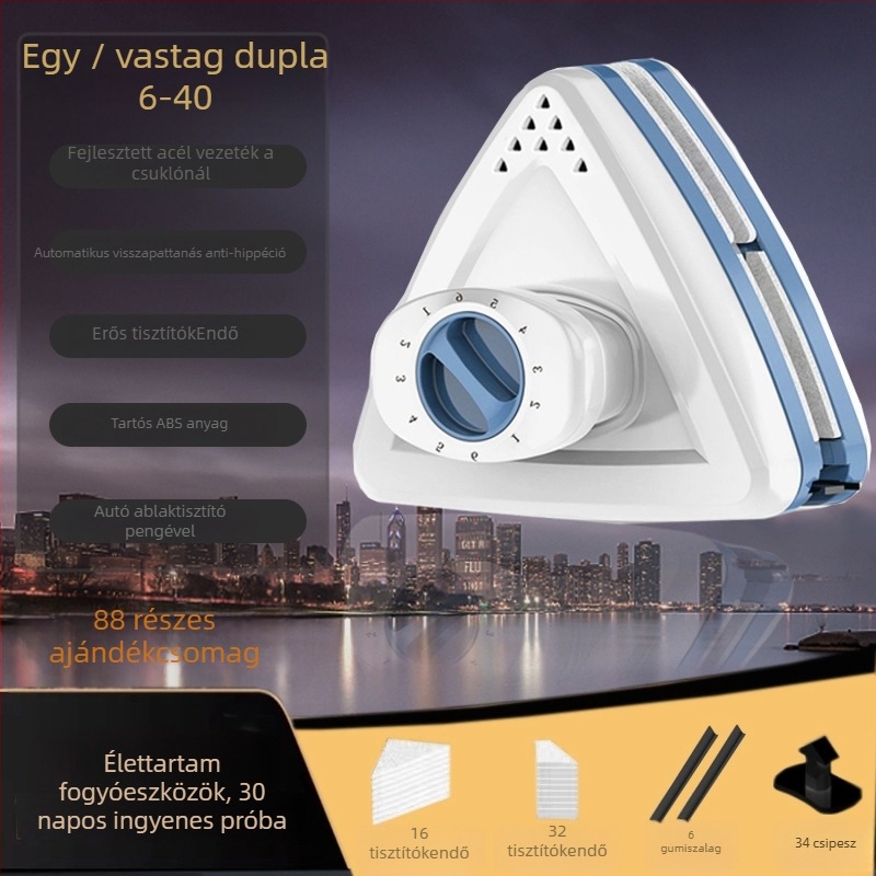 Egyoldalas üvegkaparó – ABS, kézi autóablak tisztító eszköz, Oulijie márka