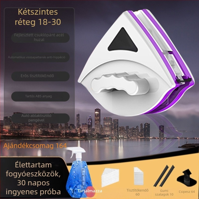 Egyoldalas üvegkaparó – ABS, kézi autóablak tisztító eszköz, Oulijie márka