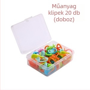 Műanyag szív alakú kis kapocs kötéshez – DIY kötőtű segédeszköz, 200 db dobozban, Yiwu eredet, Zuo man márka
