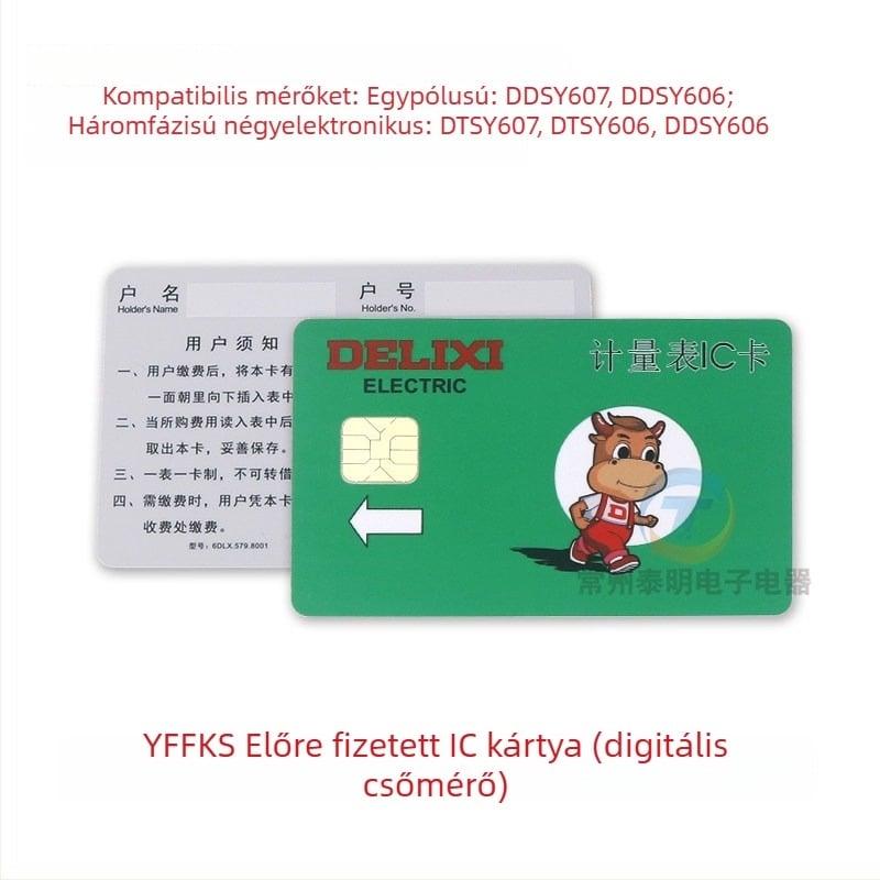 Intelligens előre fizetett elektromos mérő IC-kártya töltésre – Nem importált, Nem testreszabható, Márka: Más