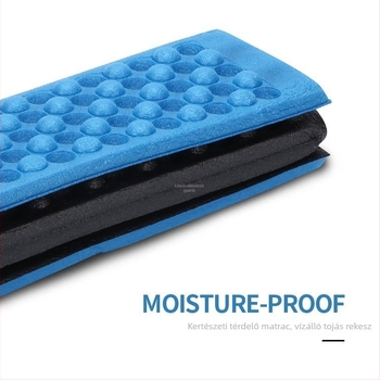 XPE nedvességálló hajlékony ülőpárna kempingezéshez — 1 személynek, modell: Folding Pad, tömeg 35 g