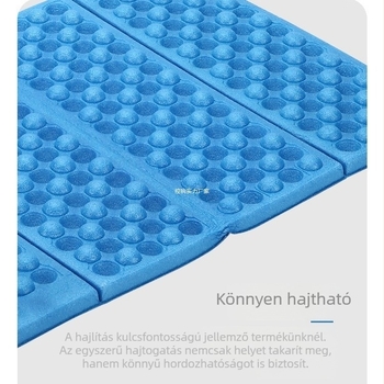 XPE nedvességálló hajlékony ülőpárna kempingezéshez — 1 személynek, modell: Folding Pad, tömeg 35 g