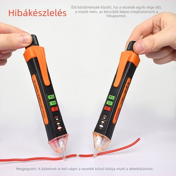 NJTY T02A Kapcs nélküli feszültségmérő villanyszerelőknek, intelligens észlelés, 12–1000 V