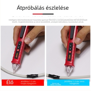 SNAKOL Többfunkciós érintésmentes feszültségmérő toll, megszakítás-ellenőrzés és fázis-sorrend detektálás