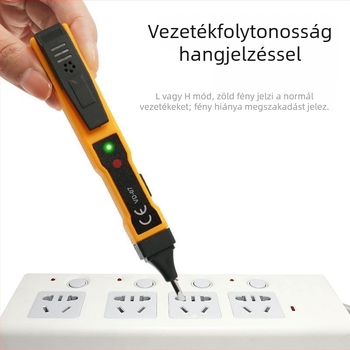 Érintés nélküli indukciós teszt toll intelligens hang- és fényriasztással élő vezetékek és áramkör megszakításának észlelésére