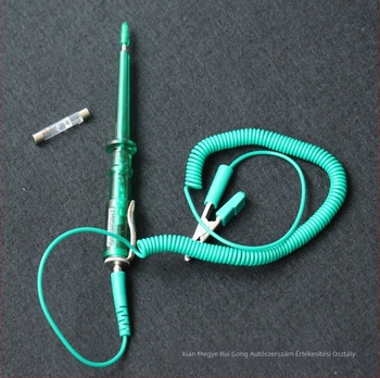 Autóvillamossági feszültségmérő toll, 6V-12V-24V, autóhálózati áramkörök teszteléséhez