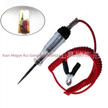 Autóvillamossági feszültségmérő toll, 6V-12V-24V, autóhálózati áramkörök teszteléséhez