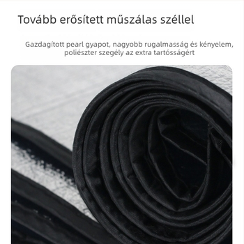Kemping nedvességellenálló matrac alumíniumfóliával és gyöngyház gyapottal, csúszásmentes, modell YLBD-D001, 4–6 személyre