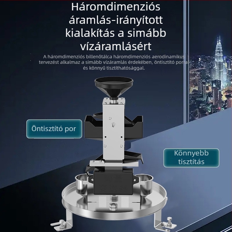 Anain tipping bucket esőmérő készülék a csapadék monitorozására, modell 001, mérési skála 0.5/0.2/0.1 mm, tárolókapacitás 0.5/0.2/0.1 mm, súly 4 kg