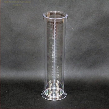 Műanyag közvetlen olvasású esőmérő — oktatási eszköz