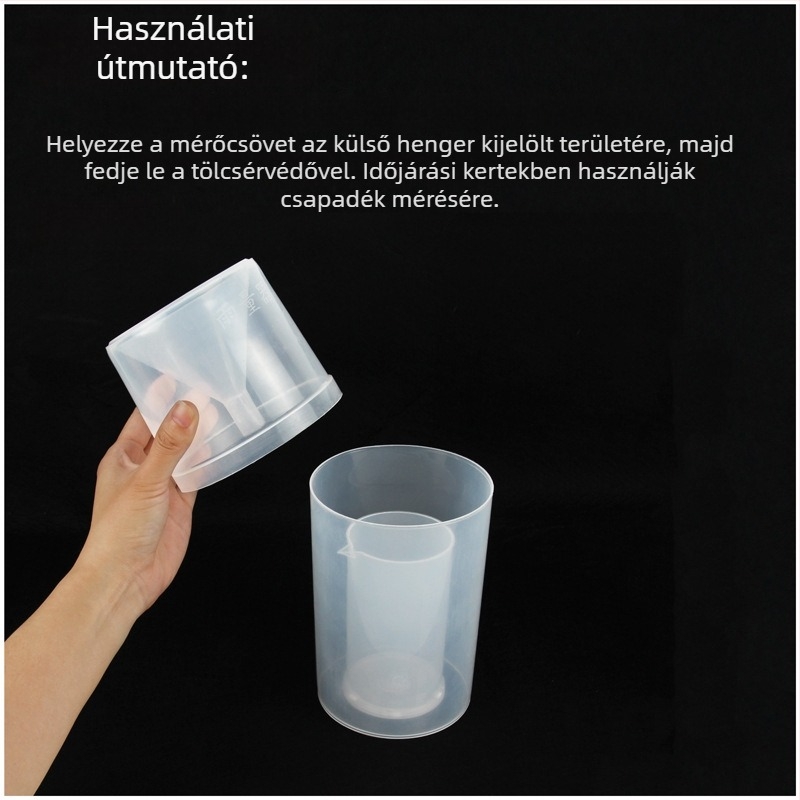 Műanyag esőmérő – általános iskola természettudományos oktatásához, beltéri és kültéri használatra, Pomelo Color márka