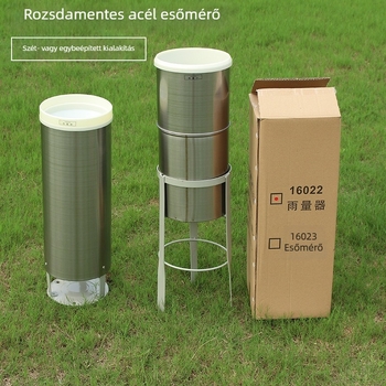 Rozsdamentes acél esőmérő közvetlen olvasással