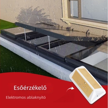 Ajtó- és ablaknyitó kábel-esőérzékelővel, műanyag kivitel, Guangmai