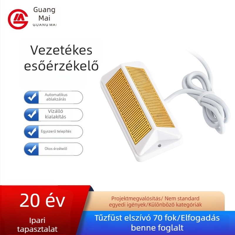 Ajtó- és ablaknyitó kábel-esőérzékelővel, műanyag kivitel, Guangmai