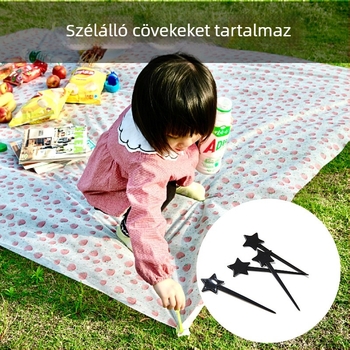 Egyszer használatos grill- és piknik alátét, vastag gyeppad, nedvességálló és vízálló, 150×200 cm