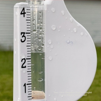 PVC műanyag esőmérő a csapadék monitorozására, logónyomás lehetőségével