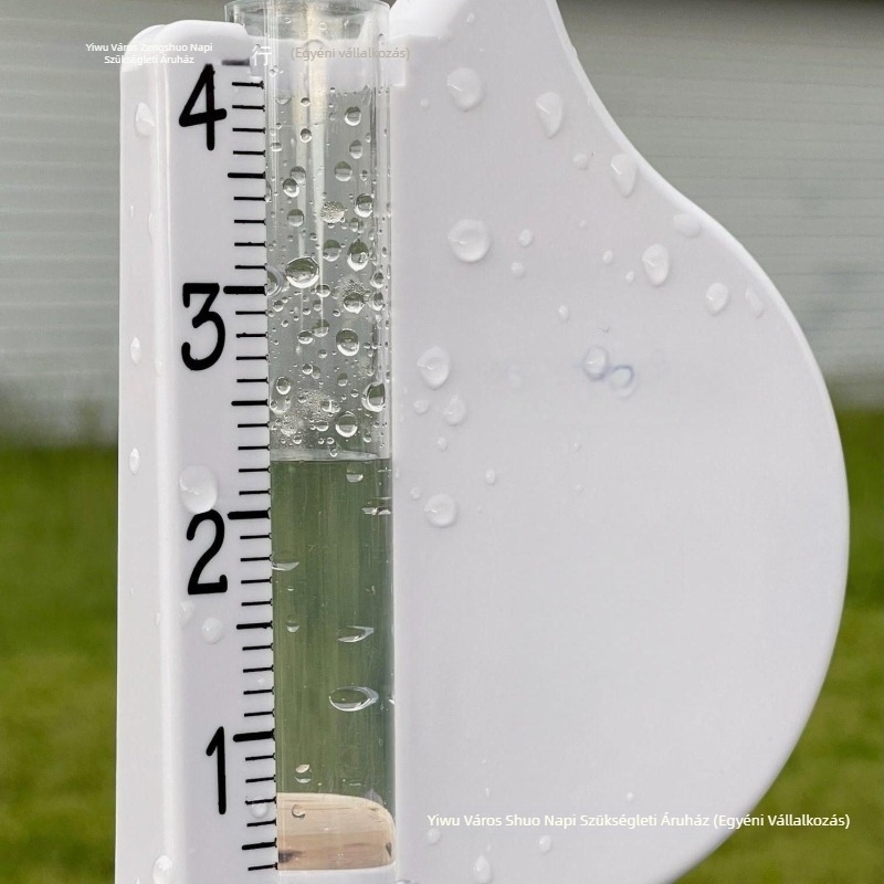 PVC műanyag esőmérő a csapadék monitorozására, logónyomás lehetőségével